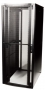 Шкаф напольный 19-дюймовый (19"), серия V800, 42U, 2013x800х1000 мм (ВхШхГ),передняя перфорированная дверь ( 88%), задние половинчатые перфорированные дверцы (85% перфорации),замок с ключом, ролики, цвет черный (RAL 9011) Siemon