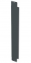 Вертикальная панель-заглушка половинной высоты для шкафа V800, 42U, черная Siemon