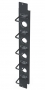 Вертикальный канал коммутации половинной высоты с органайзерами S145 для шкафа V800, 42U, черный Siemon