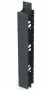 Вертикальный канал коммутации половинной высоты с органайзерами-гребенками 6" и крышкой, для шкафа V800, 45U, черный Siemon