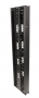 RouteIT Вертикальный двусторонний кабельный организатор, 10", черный Siemon