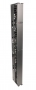 RouteIT Вертикальный односторонний кабельный организатор, 10", черный Siemon