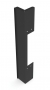 Вертикальная панель-заглушка в шкафы Versapod 42U, черная, для установки в конце ряда Siemon
