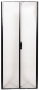 Распашная двухсекционная вентилируемая дверь (71% перфорации), 42U, черная, для шкафов Versapod Siemon