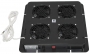 Модуль вентиляторный, потолочный, 380 x 380 мм, 4 вент., номинальная мощность 88 Вт, пластиковый, цвет черный RAL 9005 (PWD-4W) ZPAS