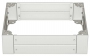 Цоколь 1200x750x200 для шкафов серии SZE2 1200x800, цвет серый (RAL 7035) (2C12075) ZPAS