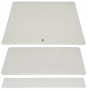 Заглушка сплошная для отверстия А (380x380 мм) в плите или крыше шкафов SZBR, SZBD, SZB SE и SZB SEI , 420x420 мм, металлическая, цвет серый (RAL 7035) (1718-38-1-1/7035) ZPAS