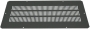 Заглушка с перфорацией для отверстия A (380x380 мм) в плите или крыше шкафов SZB, OTS1, SZB SE, DC, 420x420 мм, металлическая, цвет черный (RAL 9005) (1718-39-1-1/9005) ZPAS