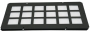 Заглушка с фильтром для отверстия A (380x380 мм) в плите или крыше шкафов SZB, OTS1, SZB SE, DC, 420x420 мм, металлическая, цвет черный (RAL 9005) (1718-42-2-1/9005) ZPAS