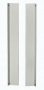 Фальш-панель вертикальная 42U для шкафов шириной 800 мм с профилями новой конструкции ( с 2012 г.), цвет черный (RAL 9005) ZPAS