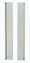 Фальш-панель вертикальная 32U для шкафов шириной 800 мм, цвет серый (RAL 7035), в комплекте 2 шт. с крепежными элементами ZPAS