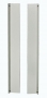 Фальш-панель вертикальная 39U для шкафов шириной 800 мм, цвет черный (RAL 9005), в комплекте 2 шт. с крепежными элементами ZPAS
