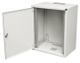 Шкаф настенный 19-дюймовый (19"), серия SJ2, 6U, 337x600х400, со стальной дверью, цвет серый (RAL 7035) (SJ-206) (собранный) ZPAS