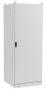 Электрический шкаф SZE3 2200х800х800мм (ВхШхГ), с передней дверью, задней панелью, с монтажной панелью, без боковых стенок, серый (RAL 7035) ZPAS