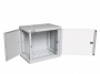 Шкаф настенный 19-дюймовый (19"), серия Z-BOX, 12U, 632x600х600мм (ВхШхГ), со стеклянной дверью, с открывающимися стенками, без наклеек на дверях, цвет серый (RAL 7035) (собранный) ZPAS