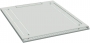 Стандартная сплошная крыша с заглушкой (380х71мм) для кабельного ввода для шкафов серии SZB IT 600x600, цвет серый (RAL 7035) ZPAS