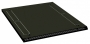 Стандартная сплошная крыша с заглушкой (380х71мм) для кабельного ввода для шкафов серии SZB IT 800x1000, цвет черный (RAL 9005) ZPAS