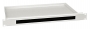 Фальш-панель на 1U, с щеточным вводом и полкой, цвет серый (RAL 7035) (SZB-63-00-00/2) ZPAS