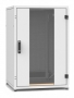 Шкаф напольный 19-дюймовый (19"), серия SZBD, 24U, 1163x600х1000мм (ВхШхГ), стеклянная дверь c одноточечным замком, укороченная задняя дверь, цвет серый (RAL 7035) (собранный) ZPAS