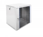 Шкаф телекоммуникационный настенный разборный 12U (600x520) дверь стекло, цвет серый ЦМО