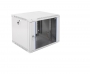 Шкаф телекоммуникационный настенный разборный 9U (600x520) дверь стекло, цвет серый ЦМО