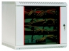 Шкаф телекоммуникационный настенный  9U, 600х300мм, В=500мм со стеклянной дверью серый ЦМО