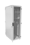 Шкаф телекоммуникационный напольный 42U (600*1000) дверь перфорированная, задние двойные перф.