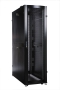 Шкаф серверный ПРОФ напольный 42U (600x1000) дверь перфор. 2 шт., черный, в сборе ЦМО