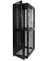 Шкаф серверный ПРОФ напольный колокейшн 40U (600x1000) 2 секции, дверь перфор. 2 шт., черный, в сборе ЦМО