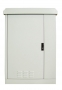 Шкаф уличный всепогодный 12U (600х1000), дверь металл, задняя стенка вентилируемая ЦМО
